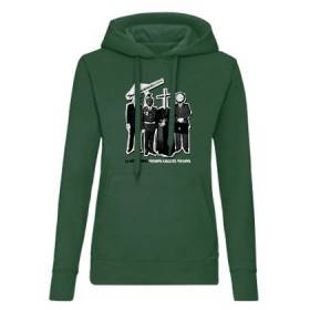 Sudadera verde oscuro chica "Vergonya"