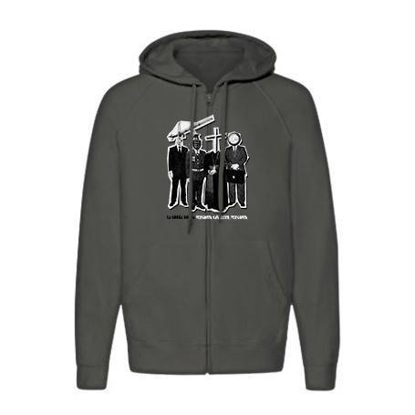 Sudadera cremallera "Vergonya"