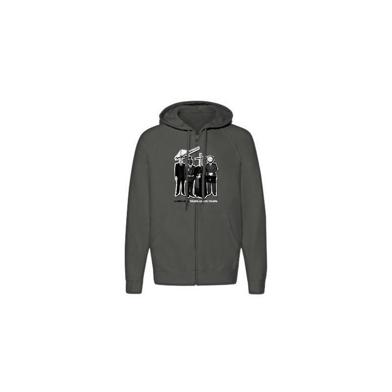 Sudadera cremallera "Vergonya"