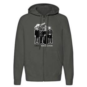 Sudadera cremallera "Vergonya"