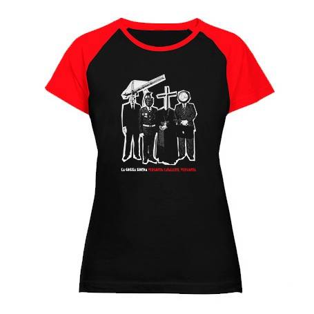 Camiseta ranglan mangas rojas "Vergonya" 2