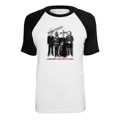 Camiseta ranglan manga negra "Vergonya"