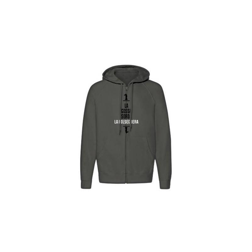 Sudadera cremallera "Logo La Polseguera"