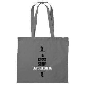 Bolsa de tela gris "Logo La Polseguera"