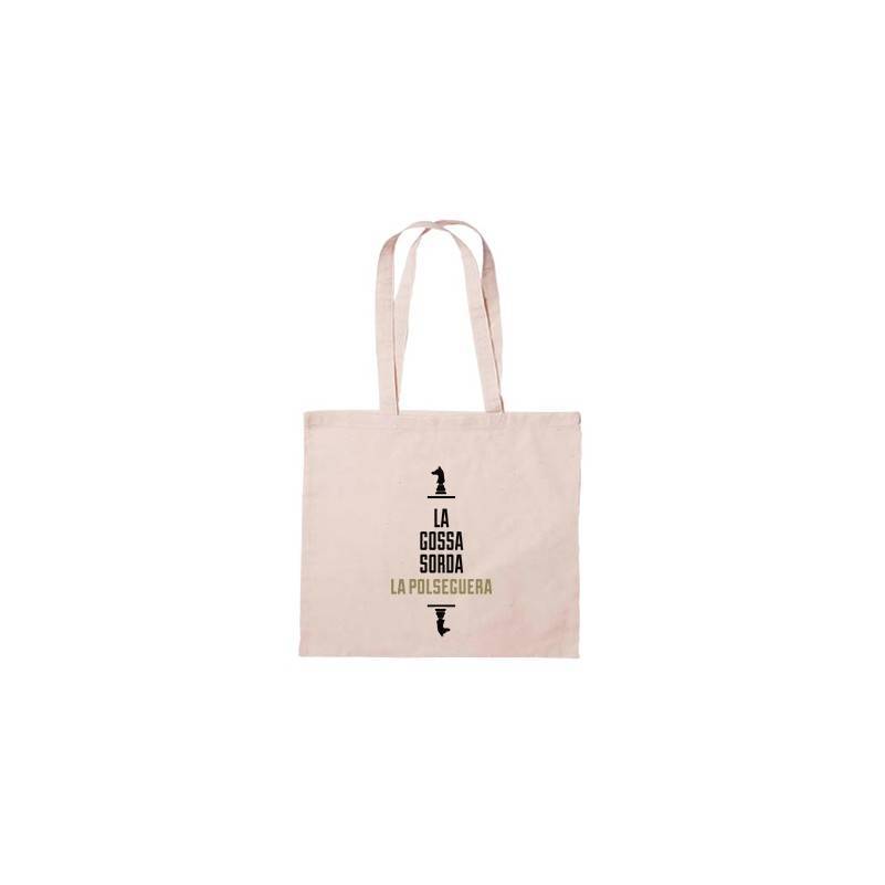 Bolsa de tela natural "Logo La Polseguera"
