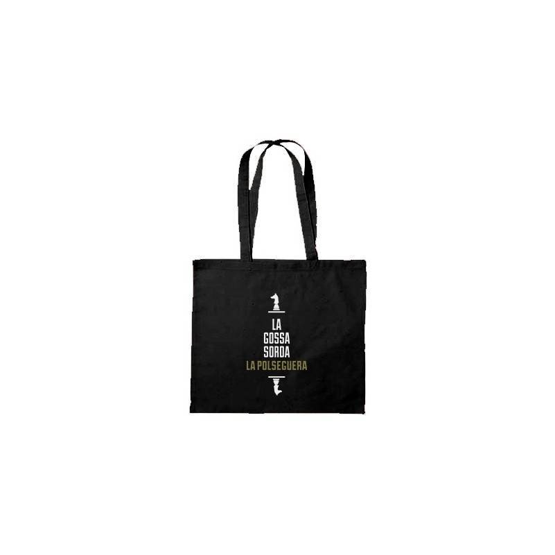 Bolsa de tela negra "Logo La Polseguera"