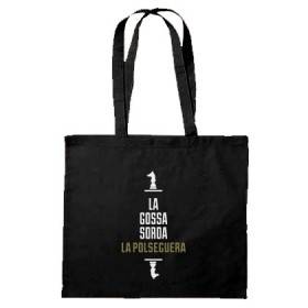 Bolsa de tela negra "Logo La Polseguera"
