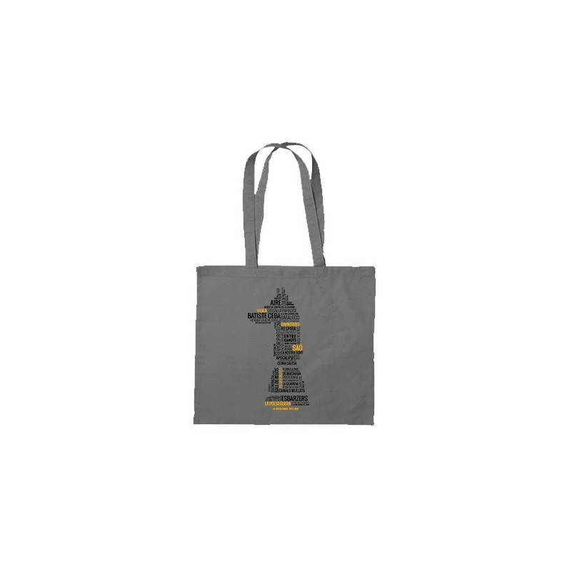 Bolsa de tela gris "Cançons"