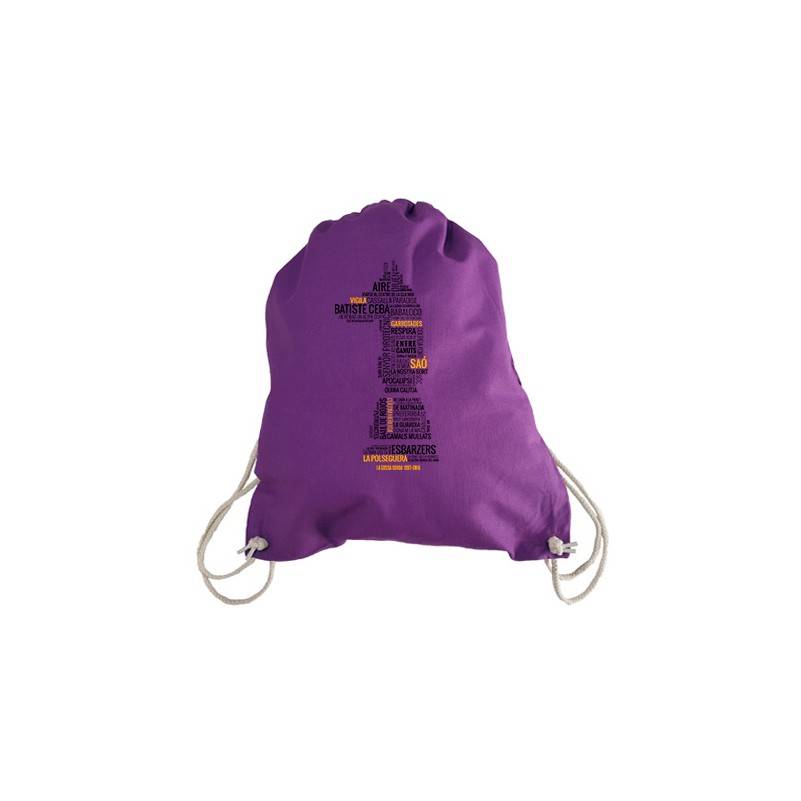 Mochila morada "Cançons"