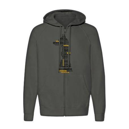 Sudadera cremallera negra chico "Cançons" 2