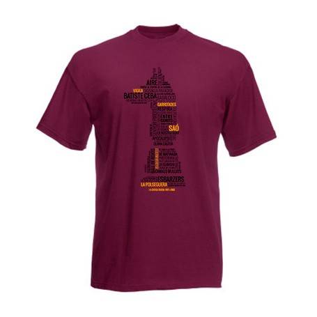 Camiseta granate chico "Cançons"