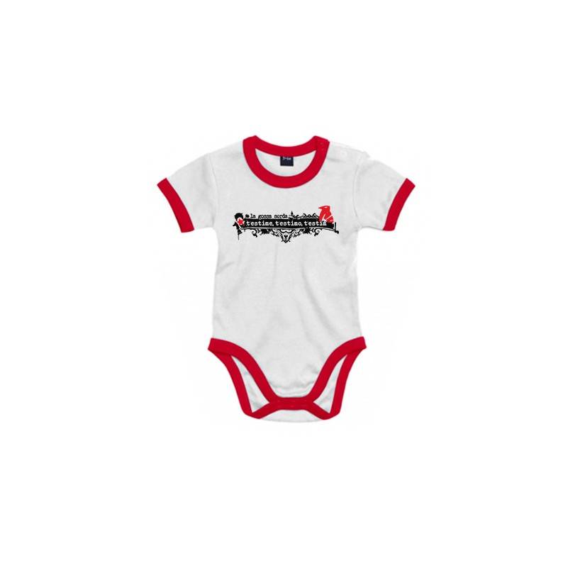 Body bebé con ribete "T’estime,...