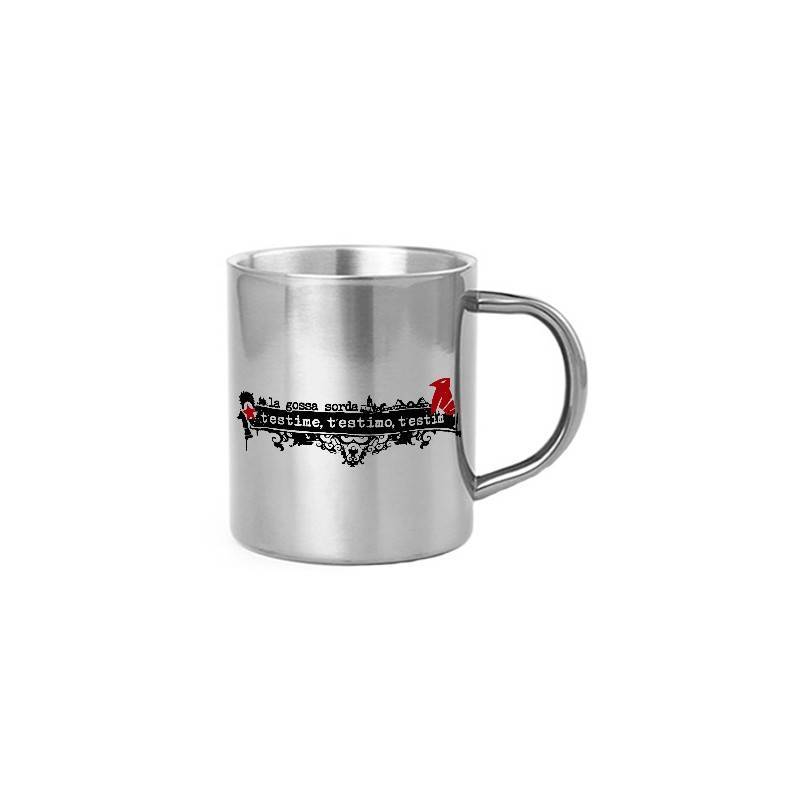 Taza metálica "T’estime, T'estimo,...