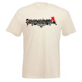 Camiseta natural chico "T’estime, T'estimo, T’estim"