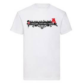 Camiseta blanca chico "T’estime, T'estimo, T’estim"