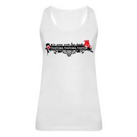 Camiseta blanca chica tirantes "T’estime, T'estimo, T’estim"