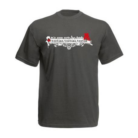 Camiseta gris chico "T’estime, T'estimo, T’estim"