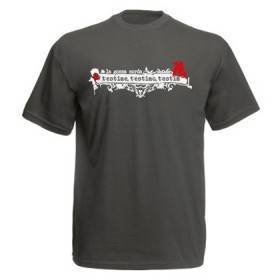 Camiseta gris chico "T’estime, T'estimo, T’estim"