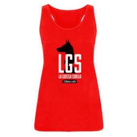 Camiseta roja chica tirantes "L'Última Volta En Concert"