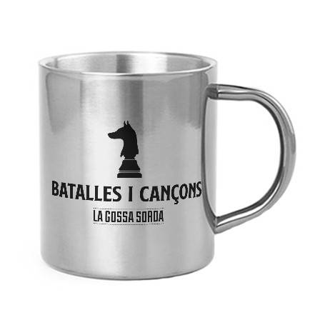 Taza metálica "Batalles i Cançons"