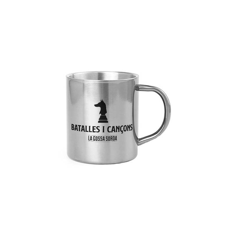 Taza metálica "Batalles i Cançons"