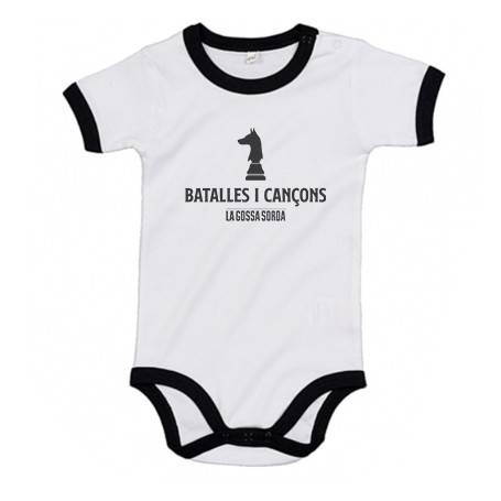Body bebé con ribete "Batalles i Cançons"