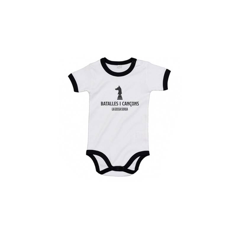 Bodi bebè amb rivet "Batalles i Cançons"