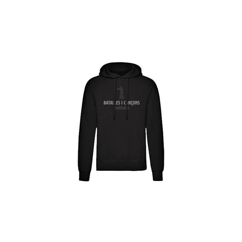 Sudadera negra chico "Batalles i Cançons"