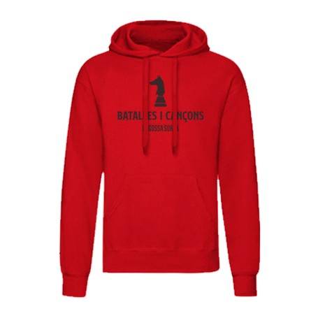 Sudadera roja chico "Batalles i Cançons"