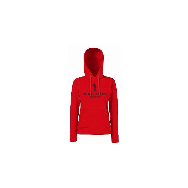 Sudadera roja chica "Batalles i Cançons"