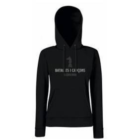 Sudadera negra chica "Batalles i Cançons"