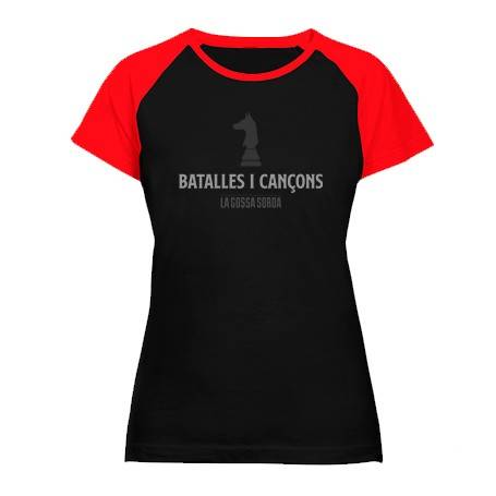 Camiseta ranglan mangas rojas "Batalles i Cançons" 2
