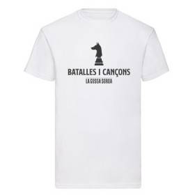 Camiseta blanca chico "Batalles i Cançons"