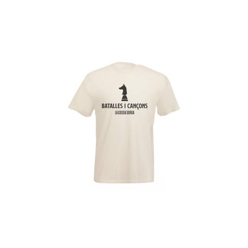 Camiseta natural chico "Batalles i Cançons"