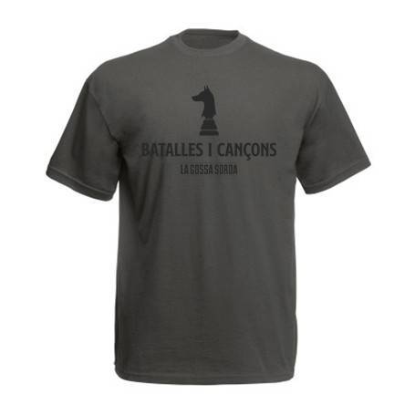 Camiseta gris chico "Batalles i Cançons"