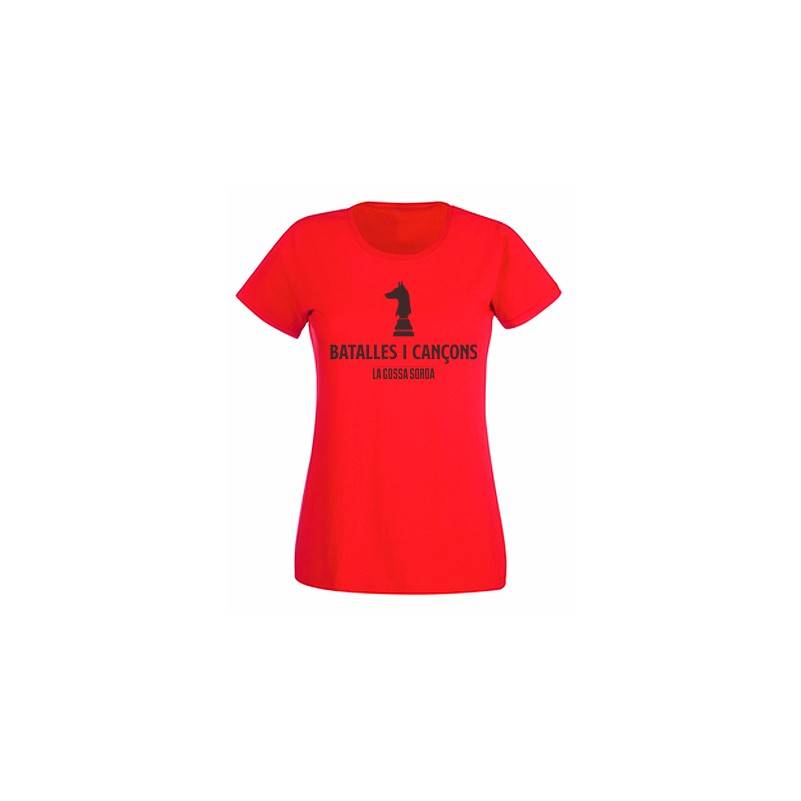 Camiseta roja chica "Batalles i Cançons"