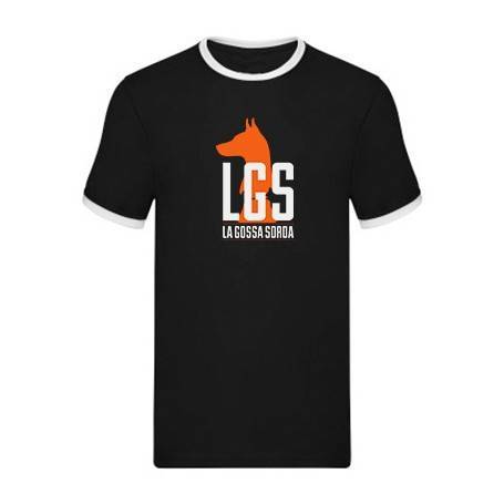 Camiseta con ribete "Logotipo"