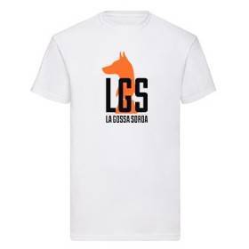 Camiseta blanca chico "Logotipo naranja"