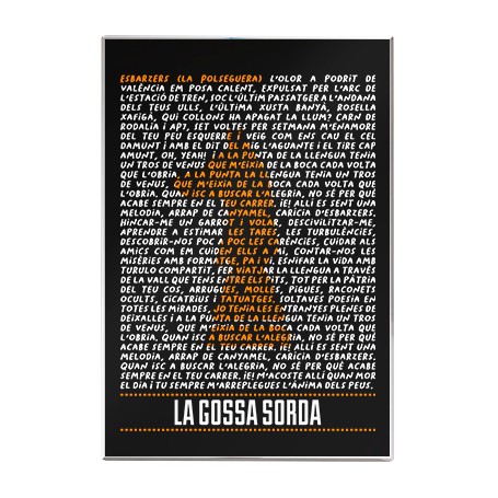 Imán acrílico "Esbarzers"