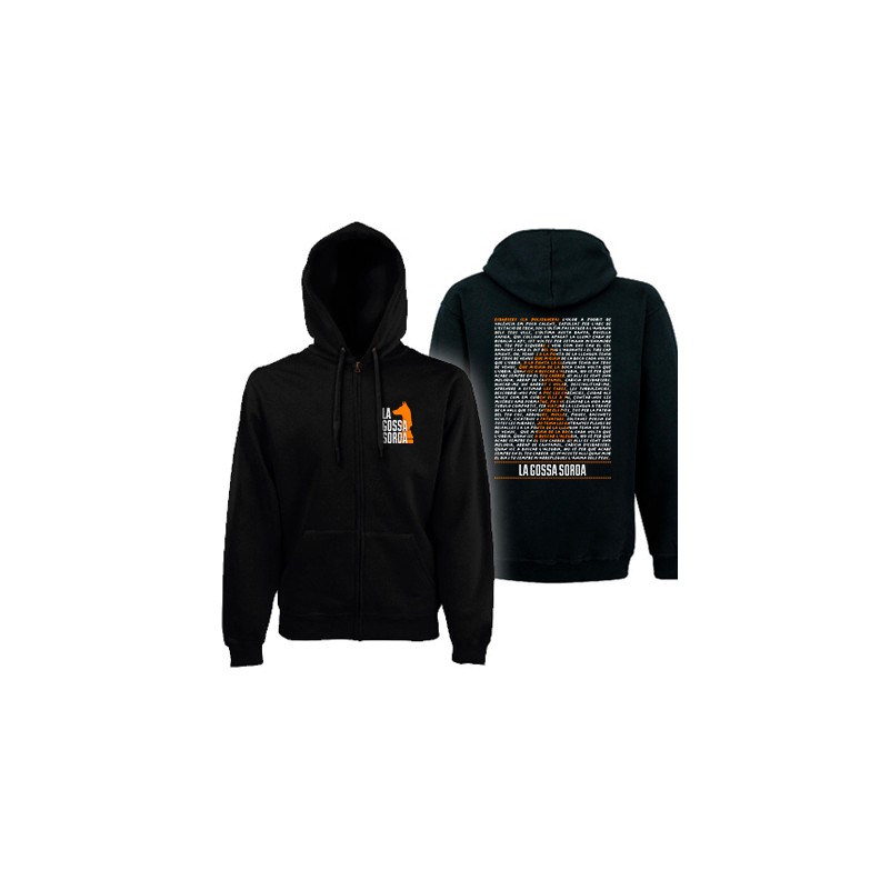 Sudadera cremallera con trasera...