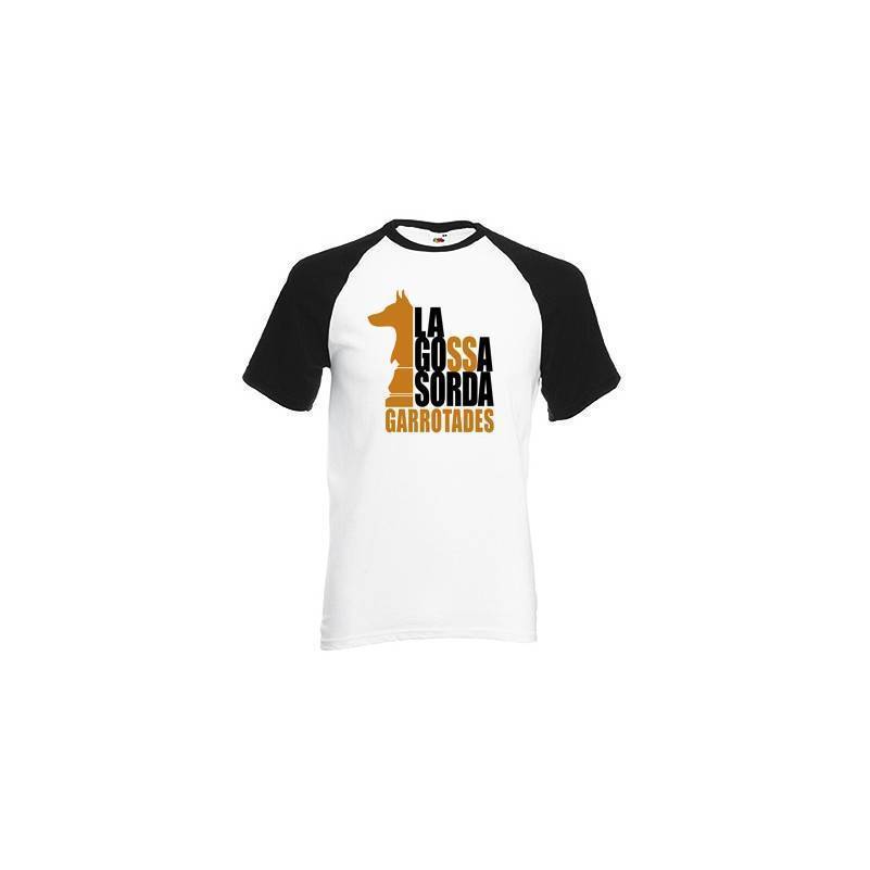 Camiseta ranglan manga negra...