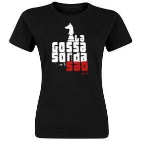 Camiseta negra chica "Logo Saó"