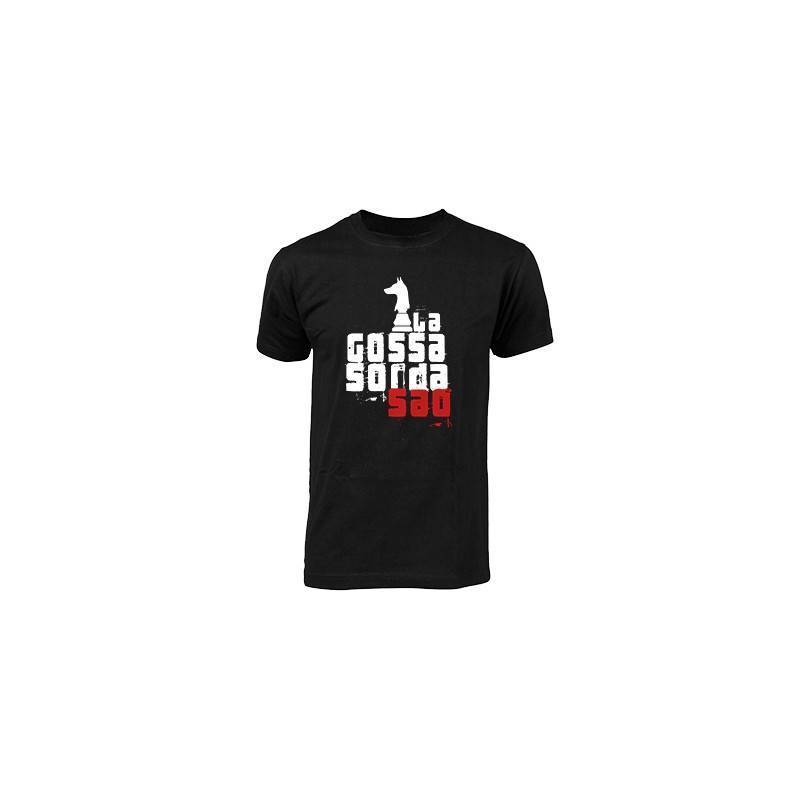 Camiseta negra chico "Logo Saó"