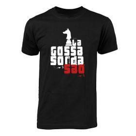 Camiseta negra chico "Logo Saó"