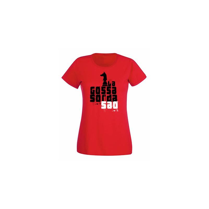 Camiseta roja chica "Logo Saó"