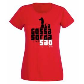 Camiseta roja chica "Logo Saó"