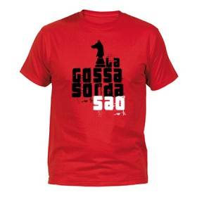 Camiseta roja chico "Logo Saó"