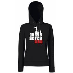 Sudadera chica negra "Logo Saó"