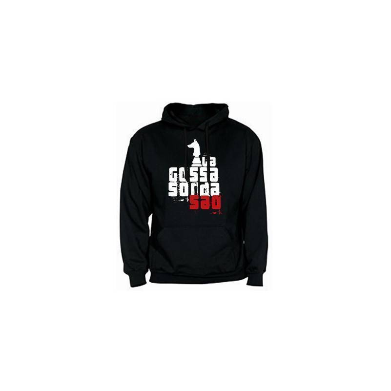 Sudadera chico negra "Logo Saó"