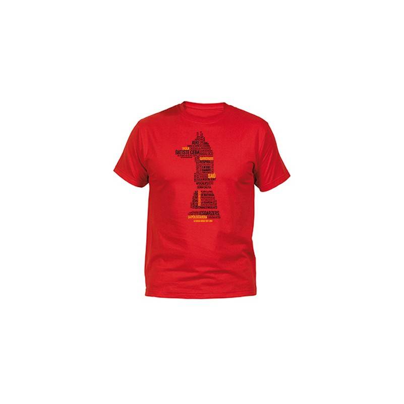 Camiseta roja chico "Cançons"